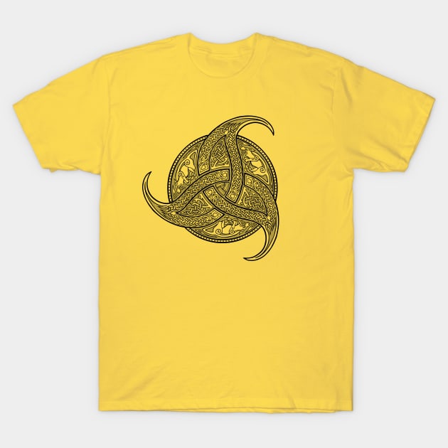 Trinity Knot - Line Art T-Shirt by Daniel Ranger